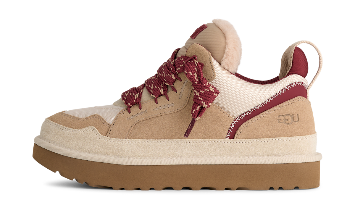 UGG Lowmel Driftwood Biking Red (1170750-DWD) – Seitenansicht außen | Rarus