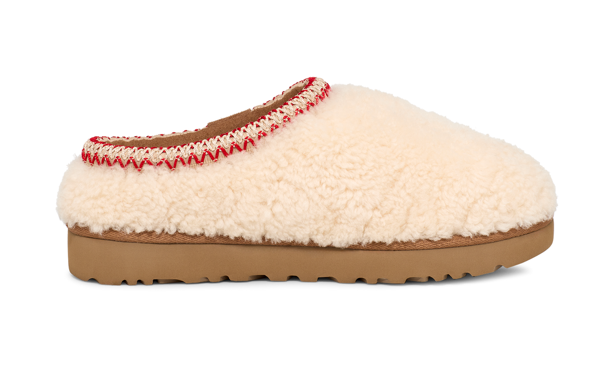 UGG Tasman Maxi Curly Slipper Natural (1158356-NAT) – Seitenansicht innen | Rarus