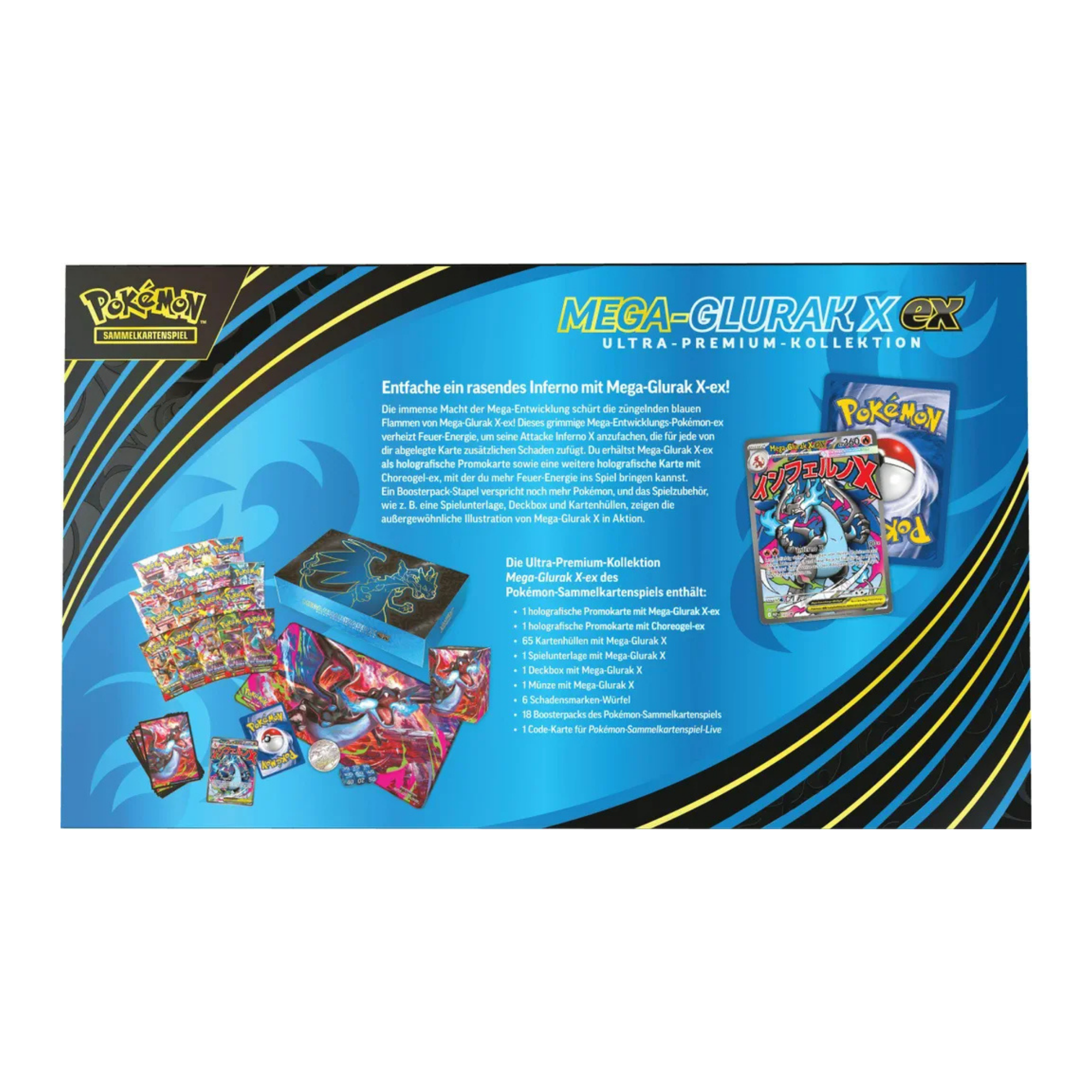Pokémon Ultra Premium Kollektion Mega Glurak X-ex Fatale Flammen