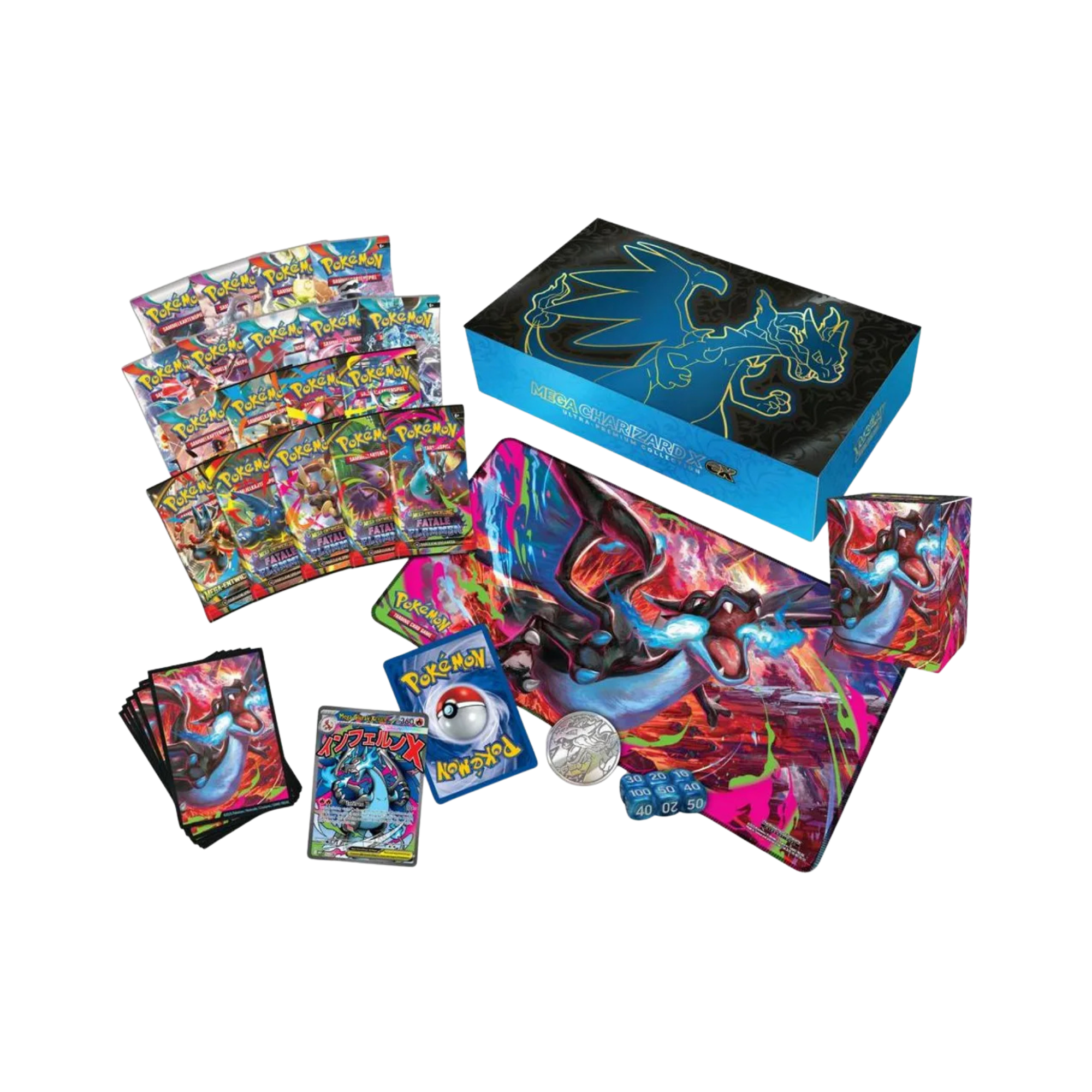 Pokémon Ultra Premium Kollektion Mega Glurak X-ex Fatale Flammen