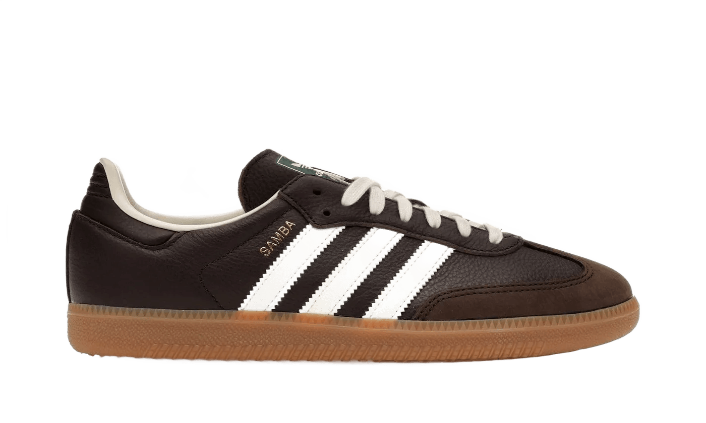 Adidas Samba OG Dark Brown Off White Gum - JR0891