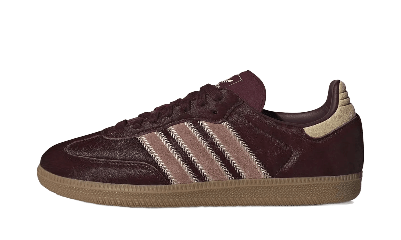 Adidas Samba OG Maroon Sand Strata Pony - JP5330