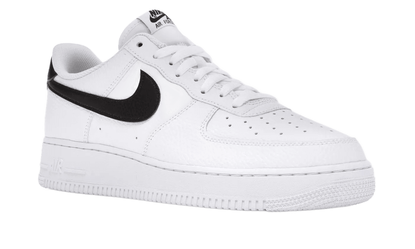 Nike Air Force 1 Low '07 White Black Pebbled Leather - CT2302-100
