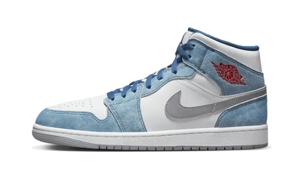 Air Jordan Air Jordan 1 Mid French Blue Fire Red - DN3706-401 / DR6235-401
