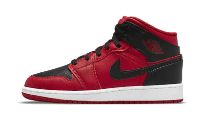 Air Jordan 1 Mid Reverse Bred - 554724-660