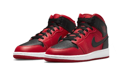 Air Jordan Air Jordan 1 Mid Reverse Bred - 554724-660 / 554725-660