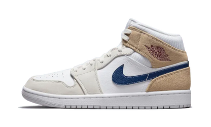 Air Jordan Air Jordan 1 Mid Tan Suede Navy - DO6726-100