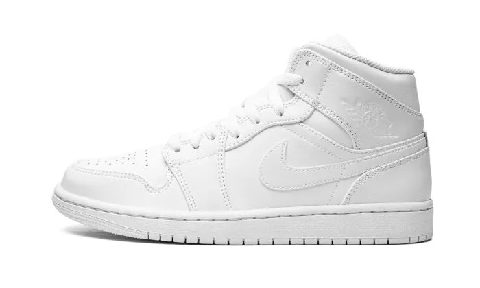 Air Jordan Air Jordan 1 Mid Triple White (2022) - 554724-136