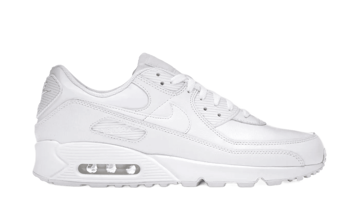 Nike Air Max 90 Leather Triple White - CZ5594-100