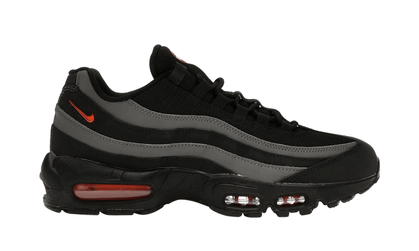 Nike Air Max 95 Black Grey Safety Orange - DX2657-001