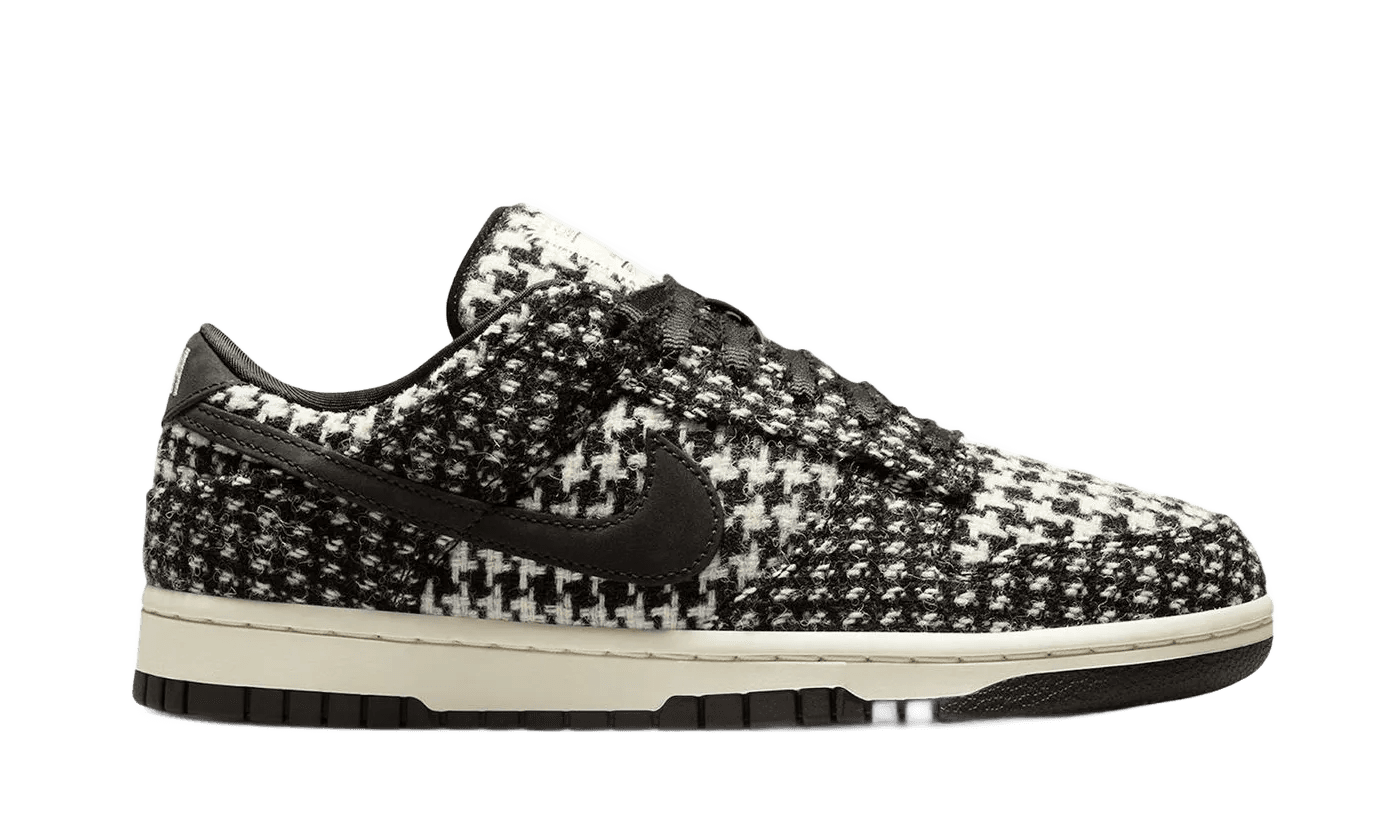Nike Dunk Low Harris Tweed White Black Multi - HQ5036-901