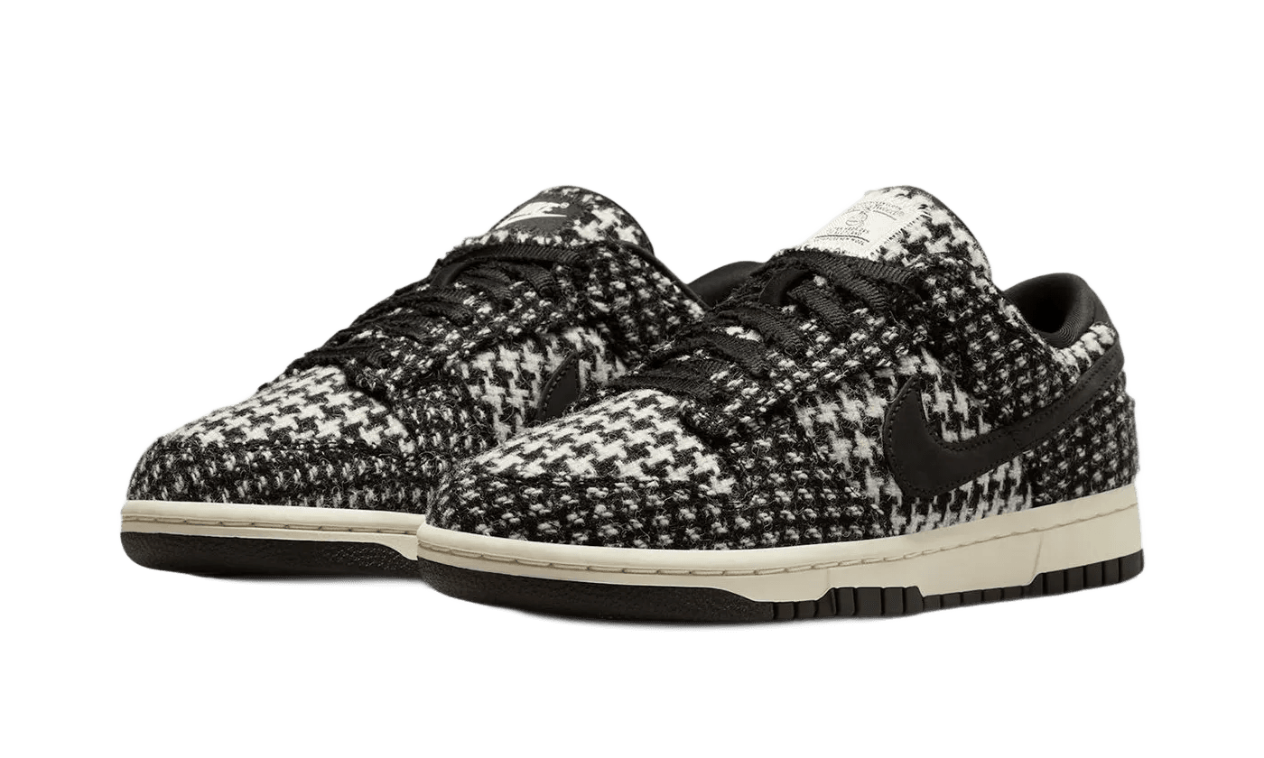 Nike Dunk Low Harris Tweed White Black Multi - HQ5036-901