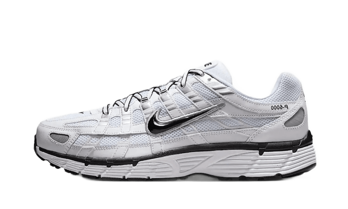 Nike P-6000 White Metallic Silver Black - CD6404-107