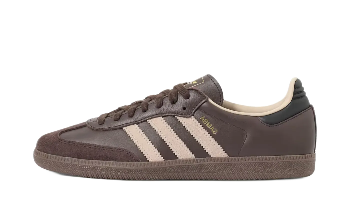 Adidas Samba OG Dark Brown Beige Gum - JI0217